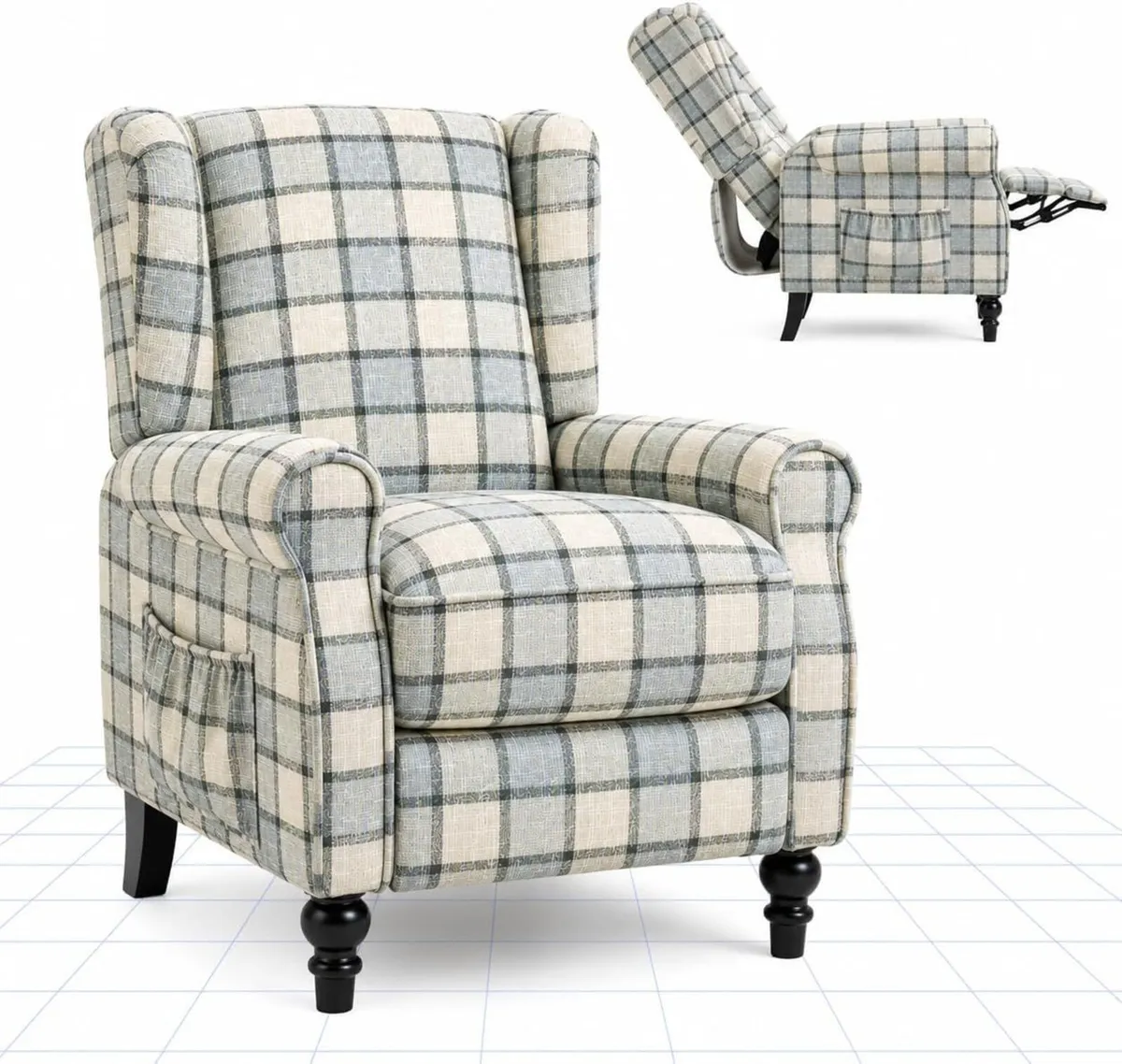 Recliner Chair Armchair Adjustable Single Sofa - Image 1