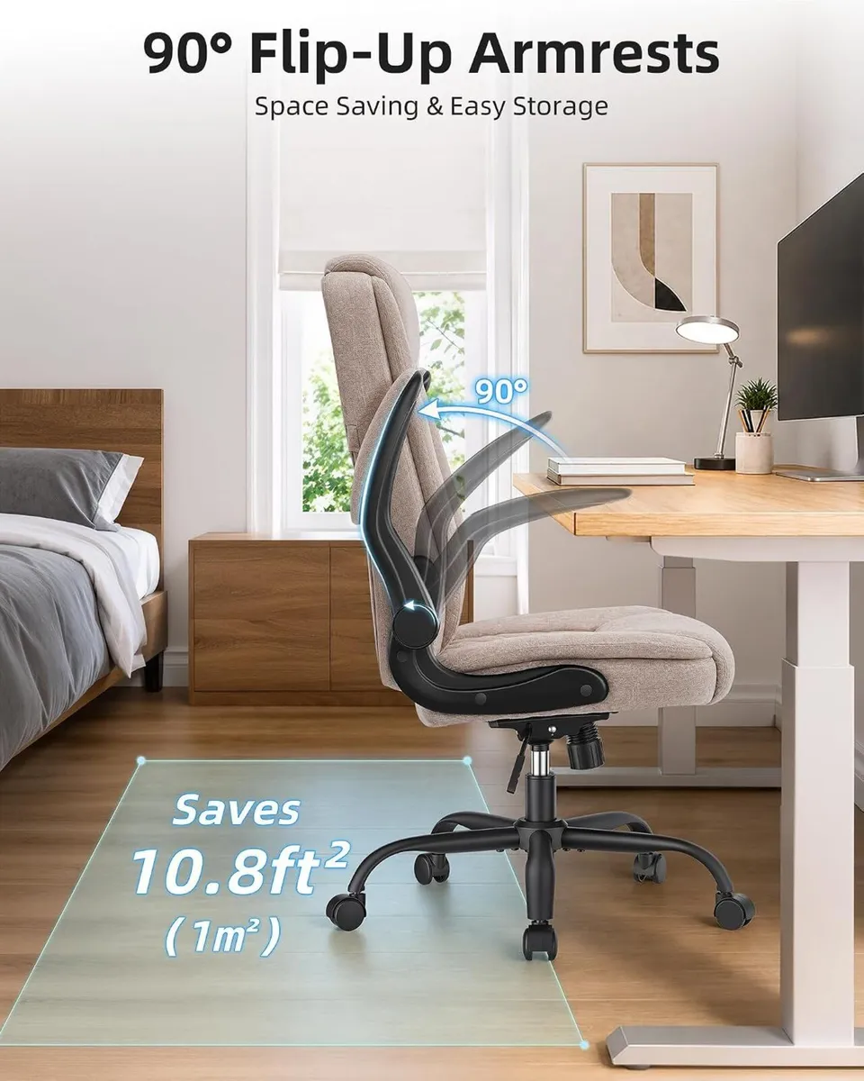 Ergonomic Office Chair Fabric Desk Chairs for Home - Image 4