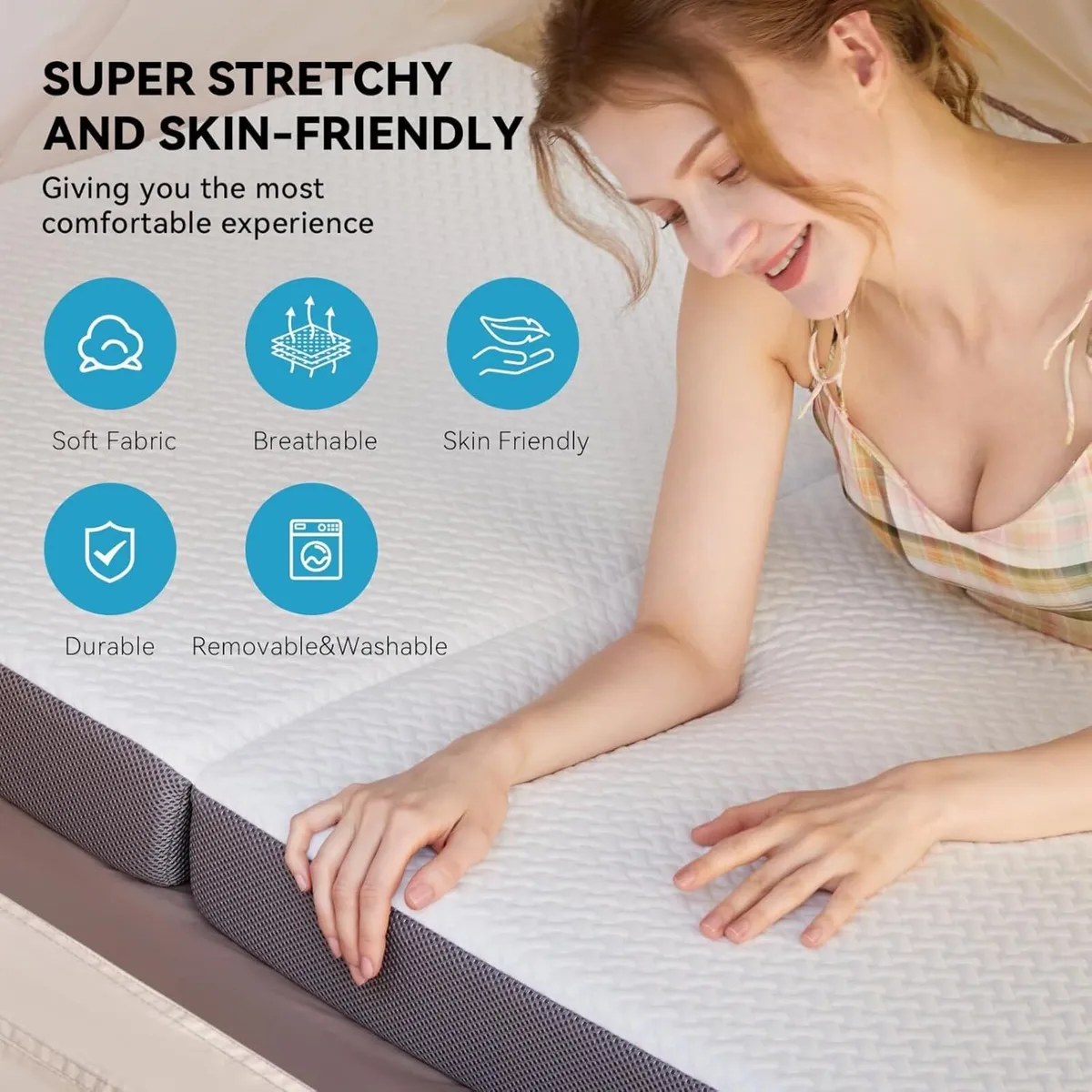 Foldable Folding Mattress Tri-Fold Memory Foam - Image 4