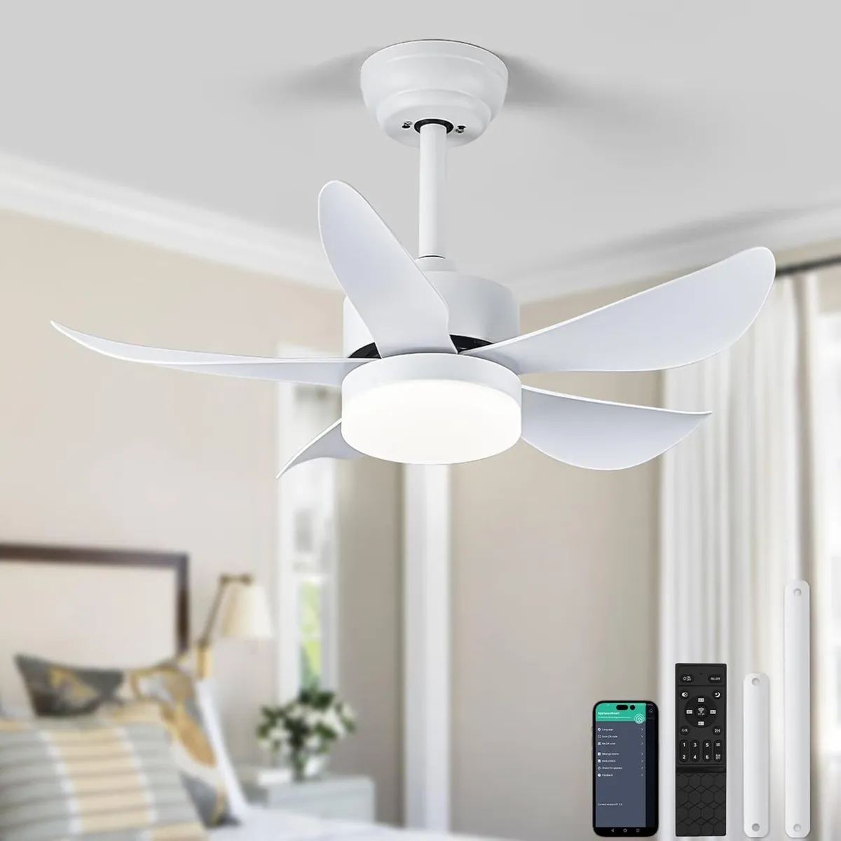 Ceiling Fans with Lights and Remote 30 Inch - Image 1