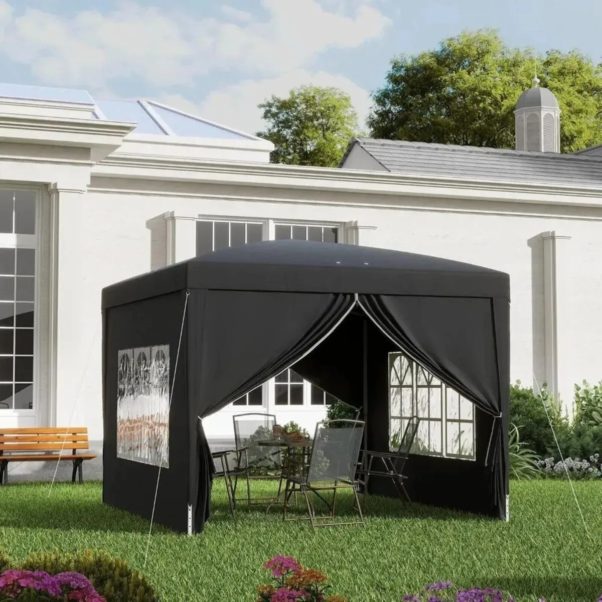 Gazebo 3x3m Outdoor Pop Up Tent Waterproof - Image 4