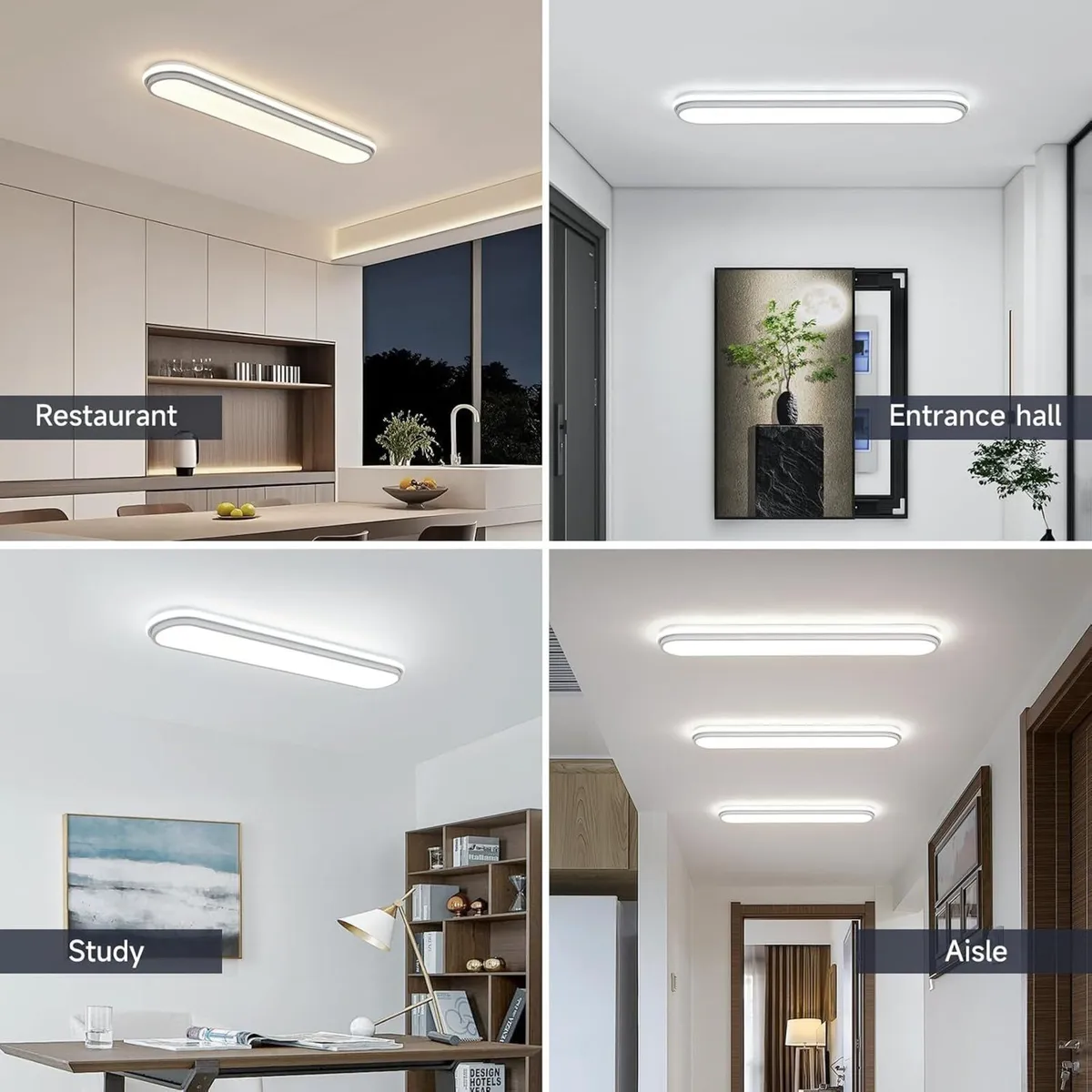 LED Ceiling Light Dimmable Modern Metal Linear - Image 2