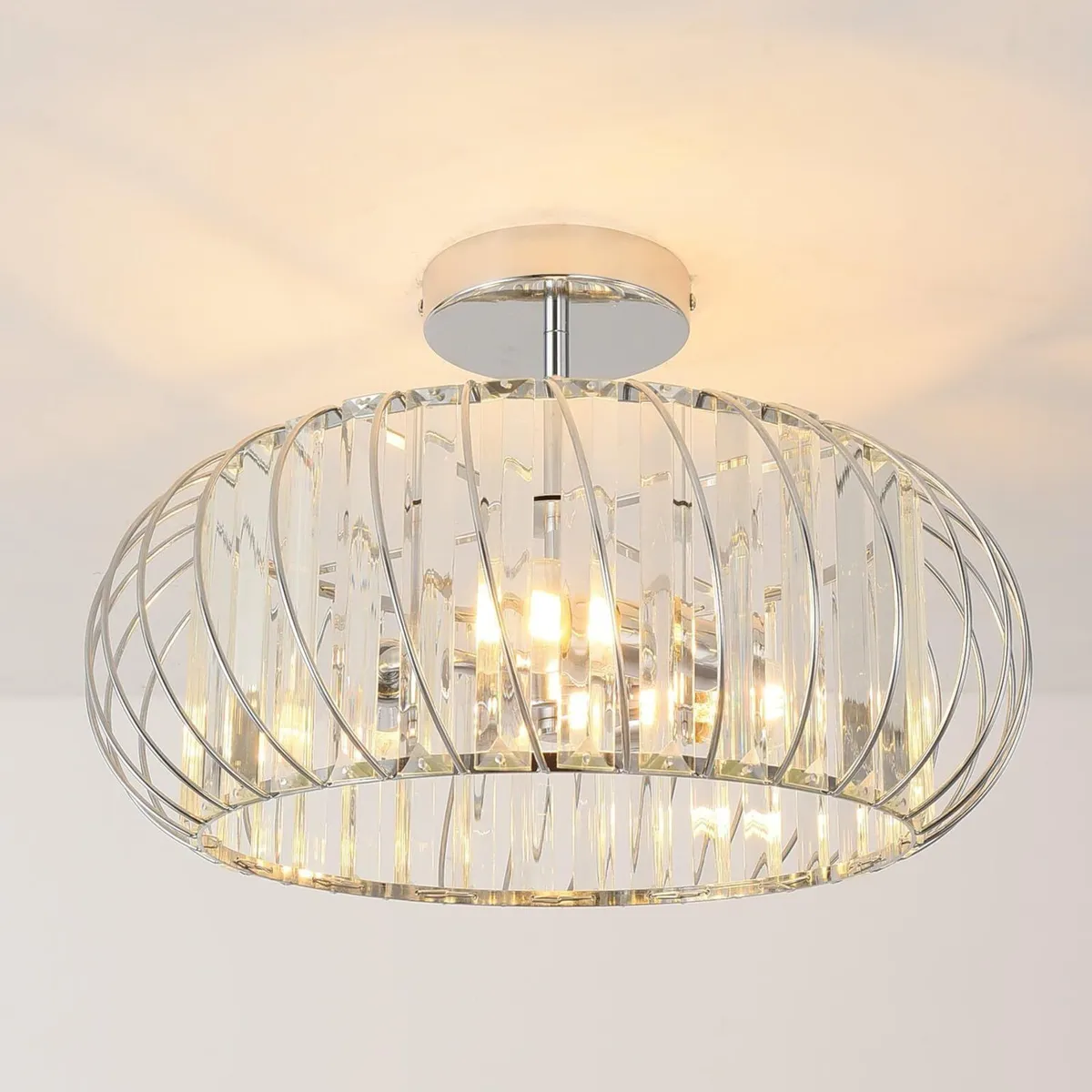 Light Fittings Ceilings Shade Crystal Chandelier - Image 1