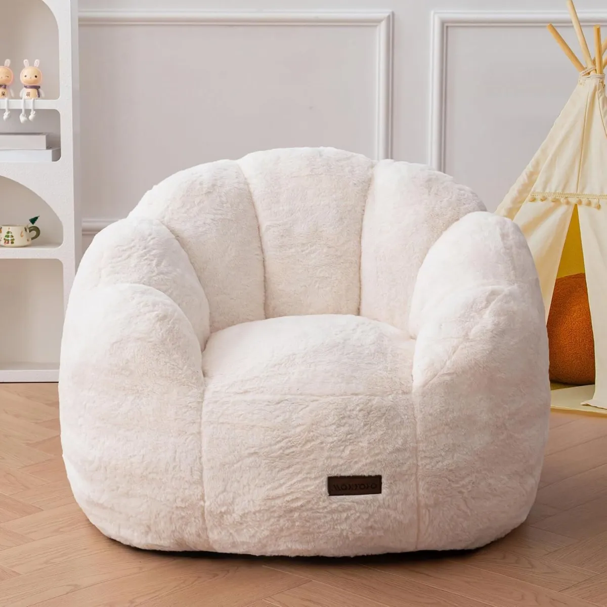 Kids Floral Shaped Bean Bag Sofa Includes Filling - Image 1