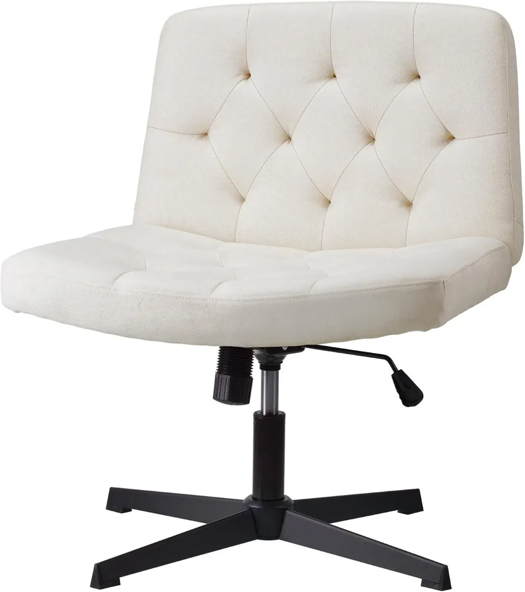 Mid-Back Cross-Legged Desk Chair Vanity Dressing - Image 1
