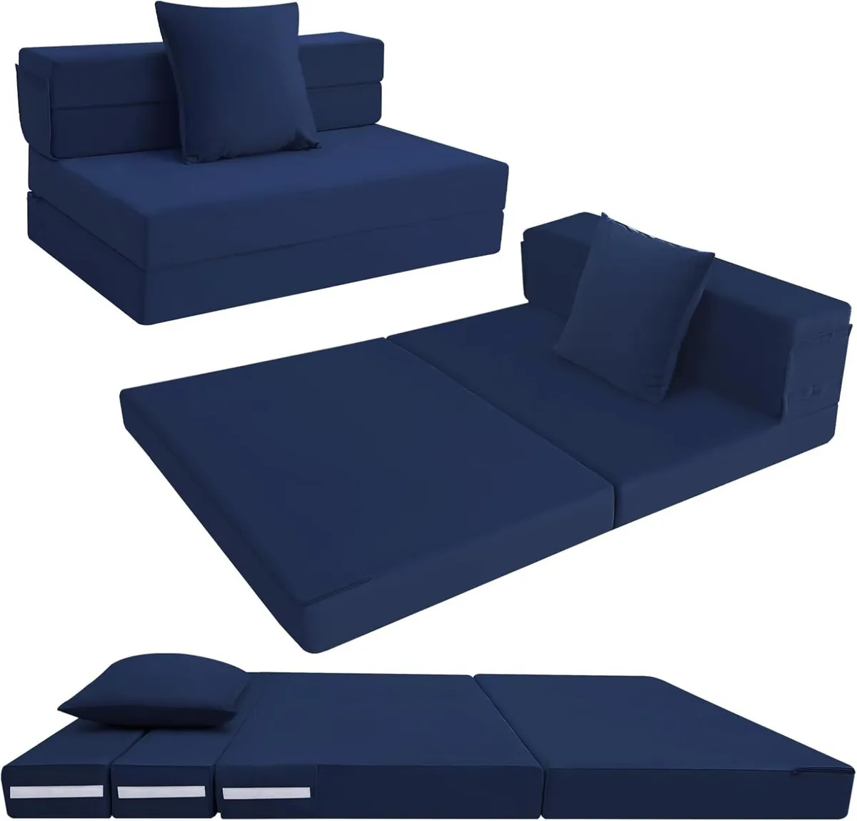 Folding Mattress Corduroy Fold Out Sofa Bed - Image 1