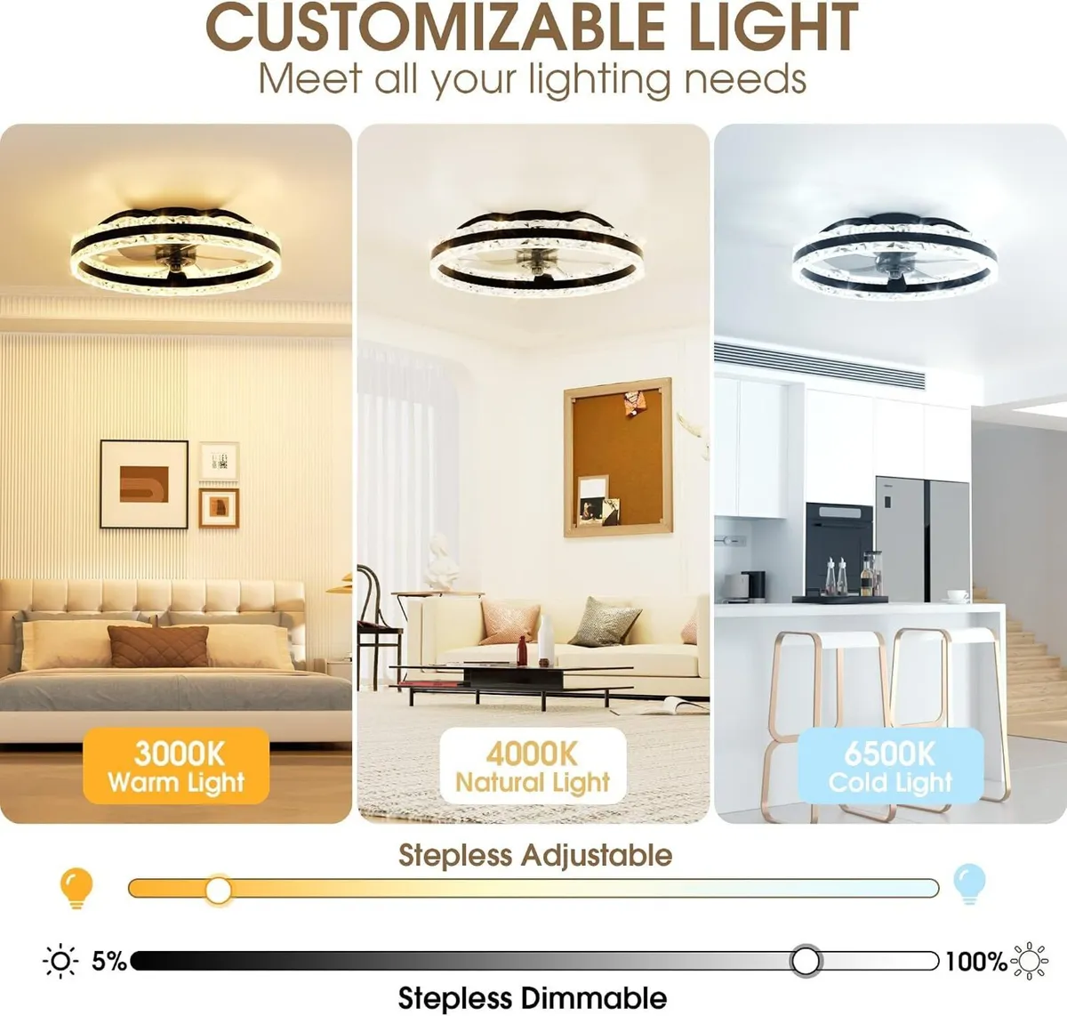 Ceiling Fan with Light Remote - Image 2
