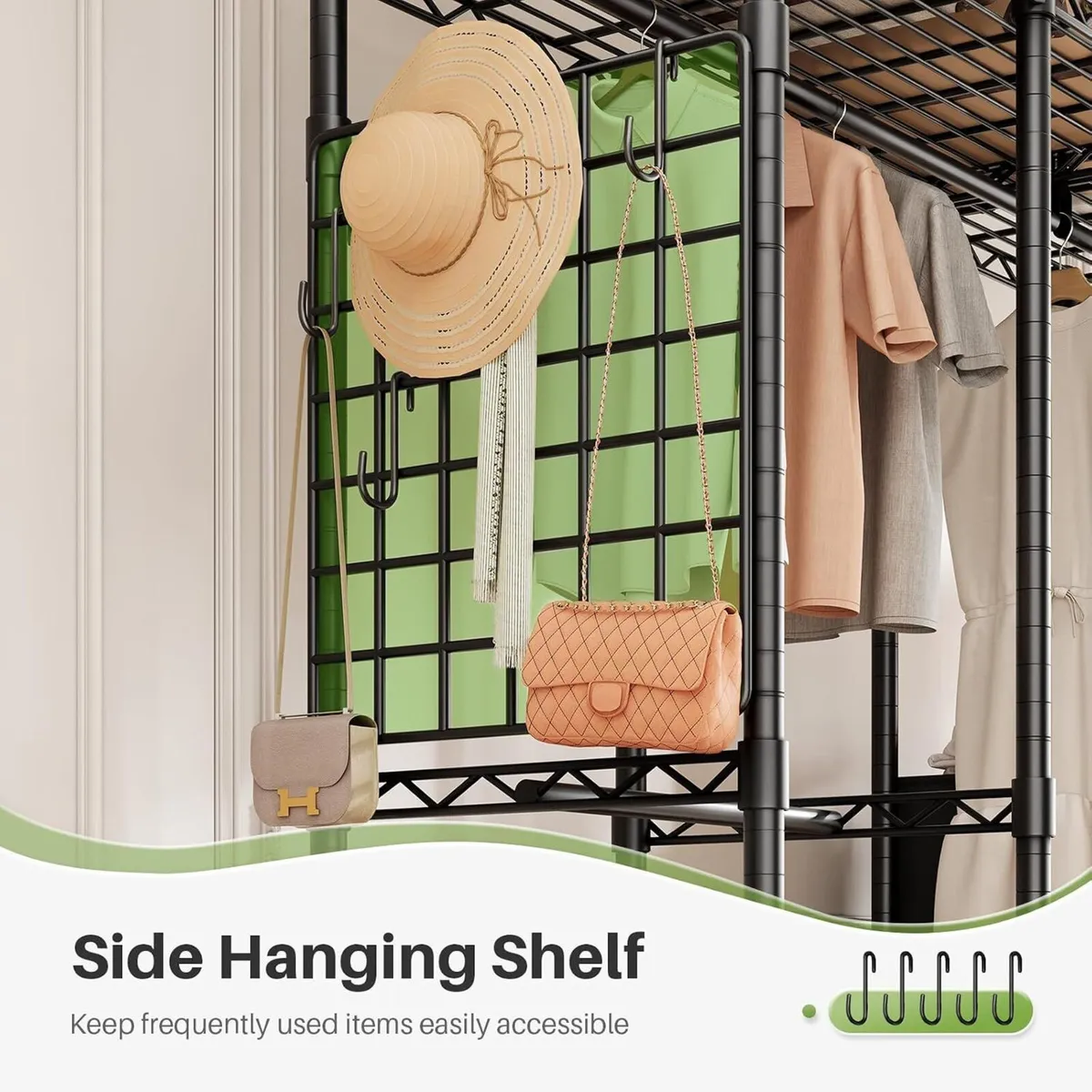 Open Wardrobe Closet Organiser 117.5x43x193.5CM - Image 4
