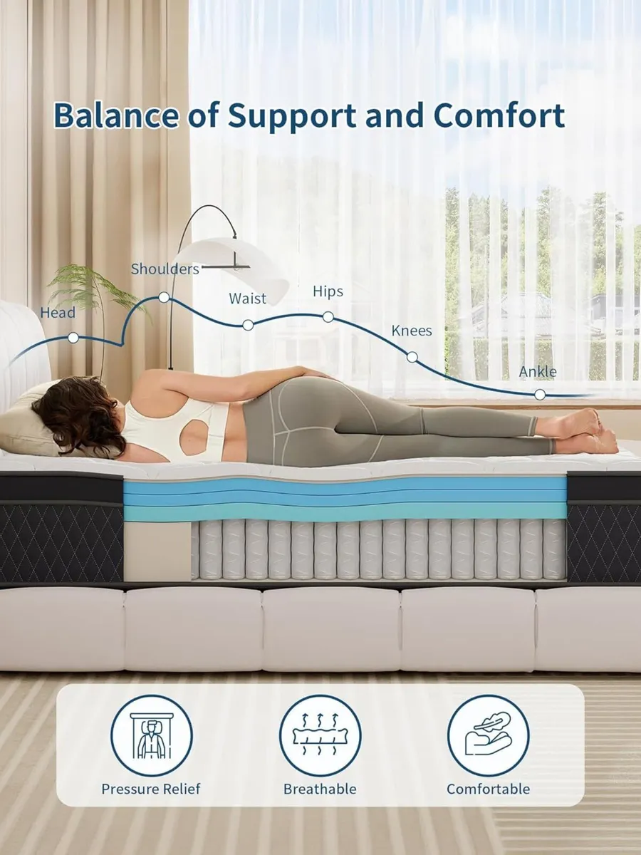 Mattress Medium Firm Hybrid with Memory - Image 3