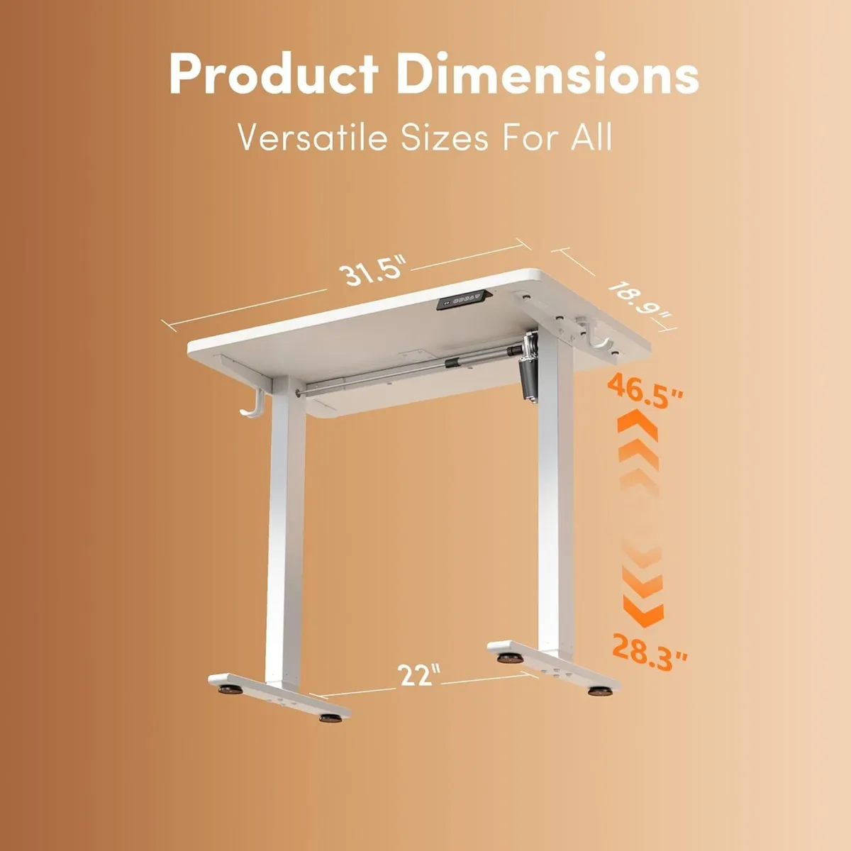 Electric Standing Desk 80 X 48CM Height - Image 3