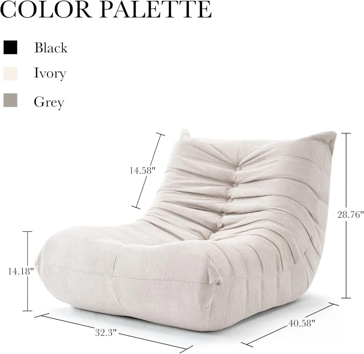 Bean Bag Chair for Adults Togo Lounge - Image 2