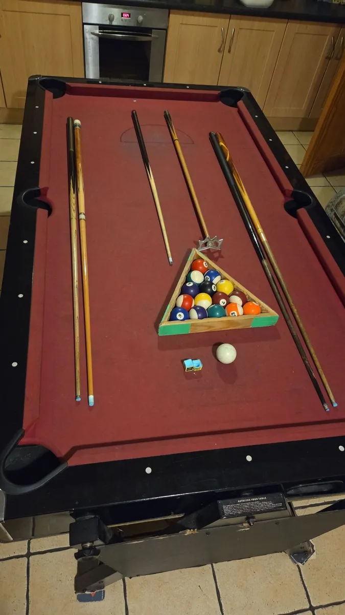 Pool table. (Flips to air hockey table) - Image 3