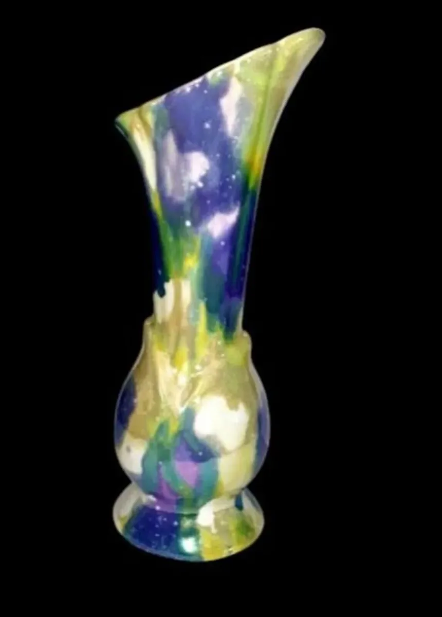 Vintage Shorter & Son Art Deco Drip Glaze Vase - Image 2