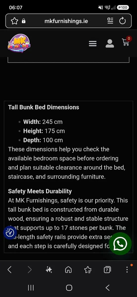 Bunk beds with storage stairs - Image 2