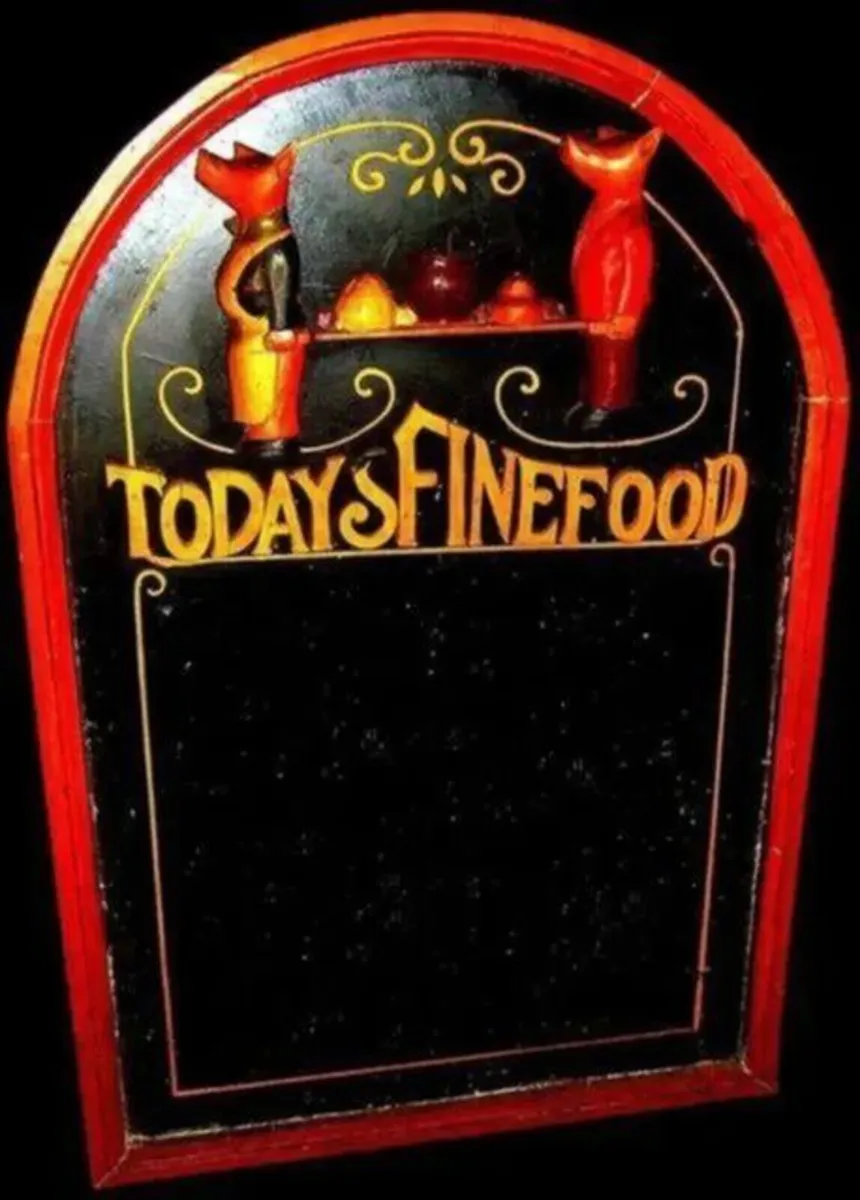 Large Vintage Restaurant Chalkboard - Image 1