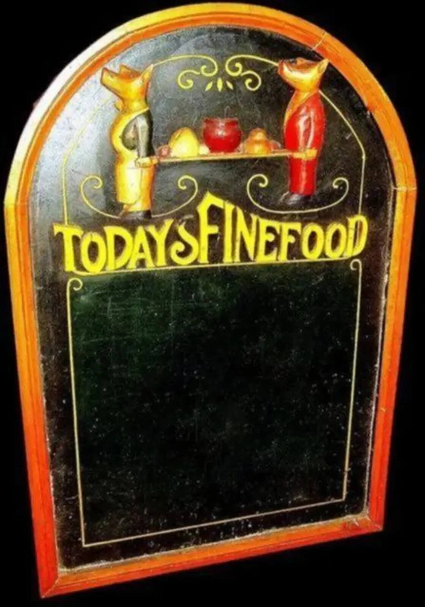 Large Vintage Restaurant Chalkboard - Image 2