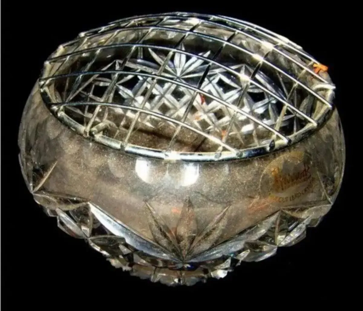 Vintage Harrods Crystal Rose Bowl - Image 2