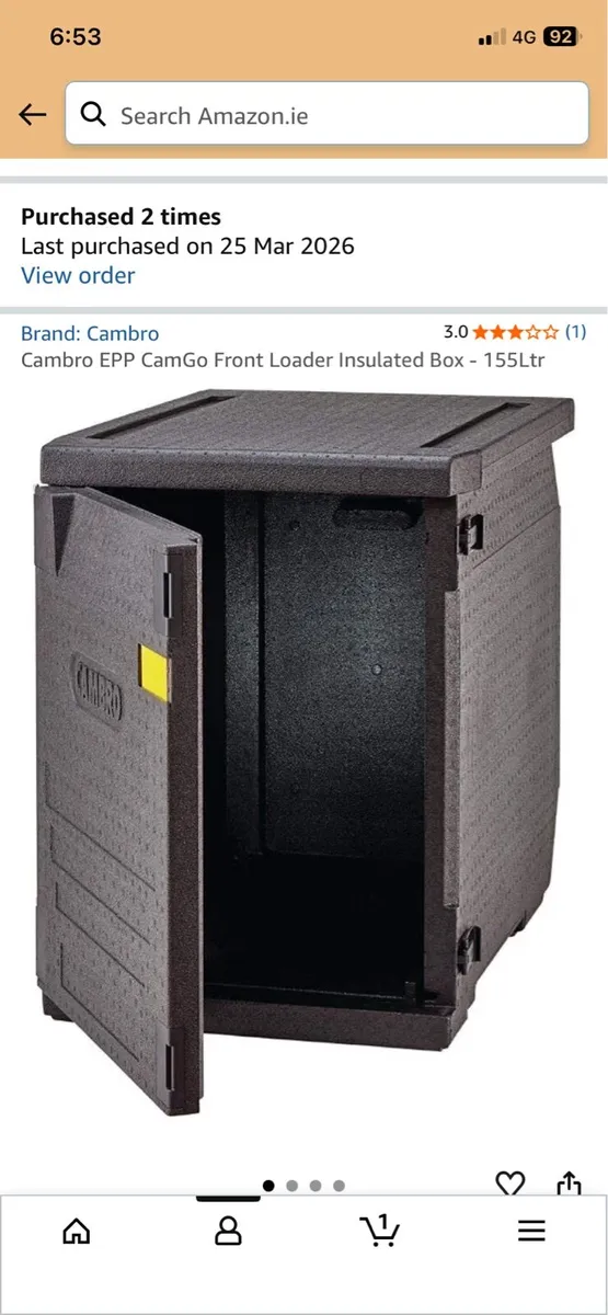 Cambro 155ltr front loader - Image 1