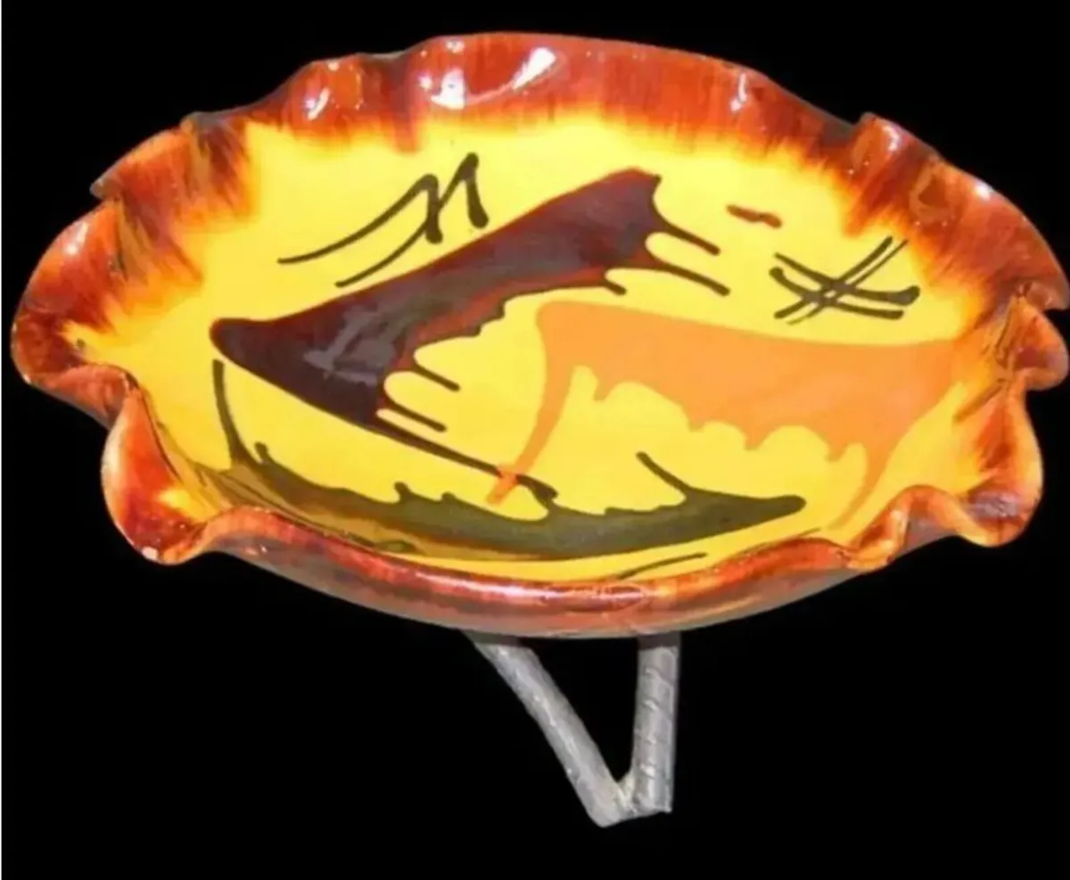 Vintage Harrods Ceramic & Iron 'Menez' Bowl - Image 1