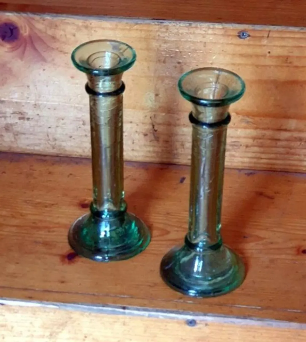 Pair of Vintage Vetreria Etrusca Candlesticks - Image 2
