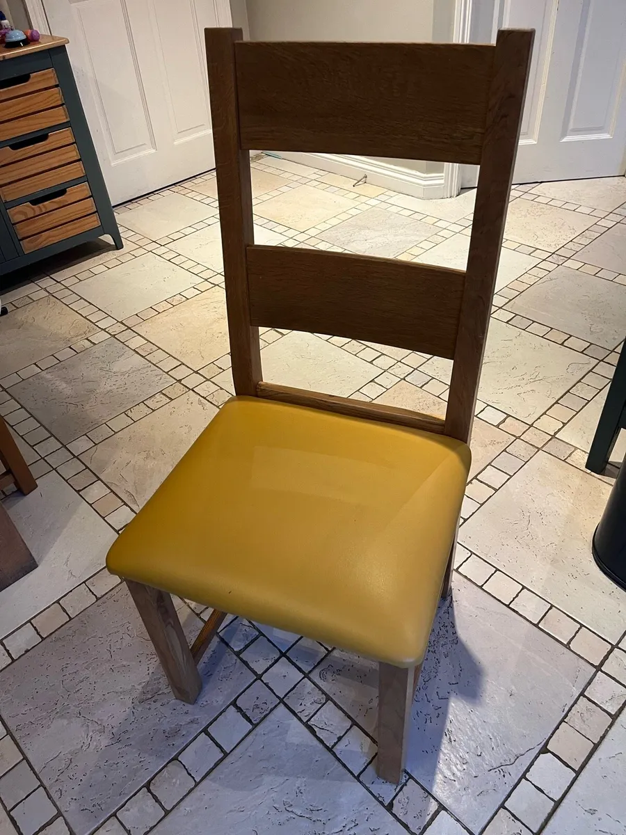 6 Solid Wood Chairs - Image 1