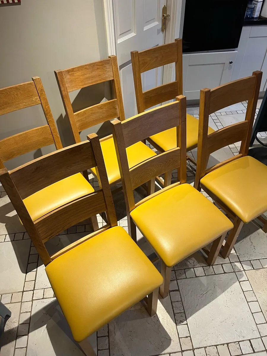 6 Solid Wood Chairs - Image 3