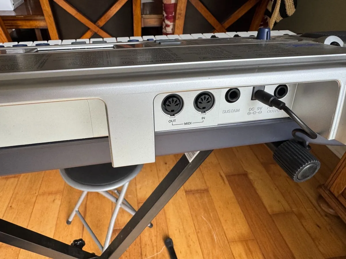 Casio LK-45 Lighted Keyboard with stand and chair - Image 2