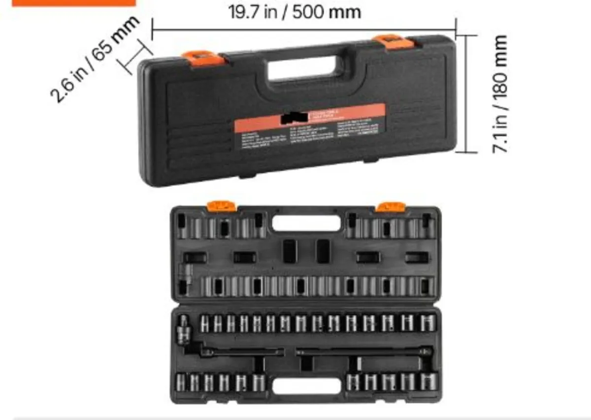 3/8" Drive Impact Socket Set, 29 Piece Shallow - Image 4