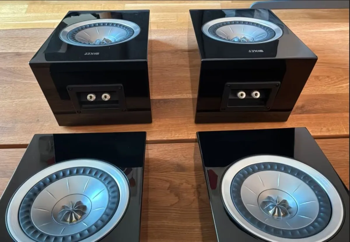 KEF R50 Dolby Atmos Modules Black Lacquer Mint - Image 4
