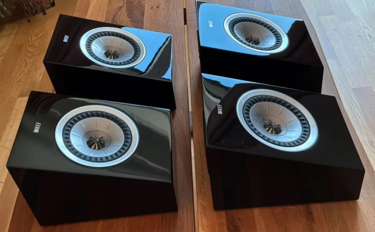 KEF R50 Dolby Atmos Modules Black Lacquer Mint - Image 1