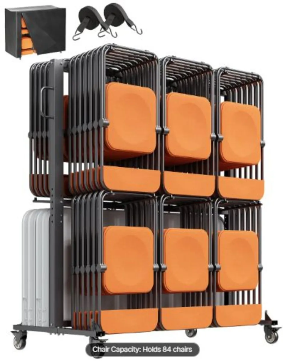 Folding Chair Rack, 800 LBS Capacity, Heavy-duty - Image 1