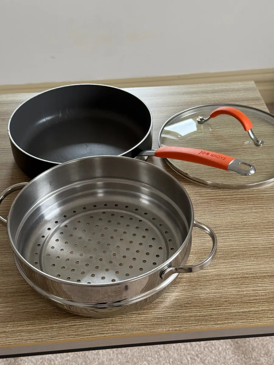 Joe Wicks Non -Stick 24cm Multipan with Steamer. - Image 2