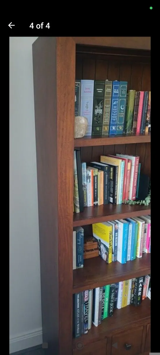 Wooden bookcase with drawers - Image 2