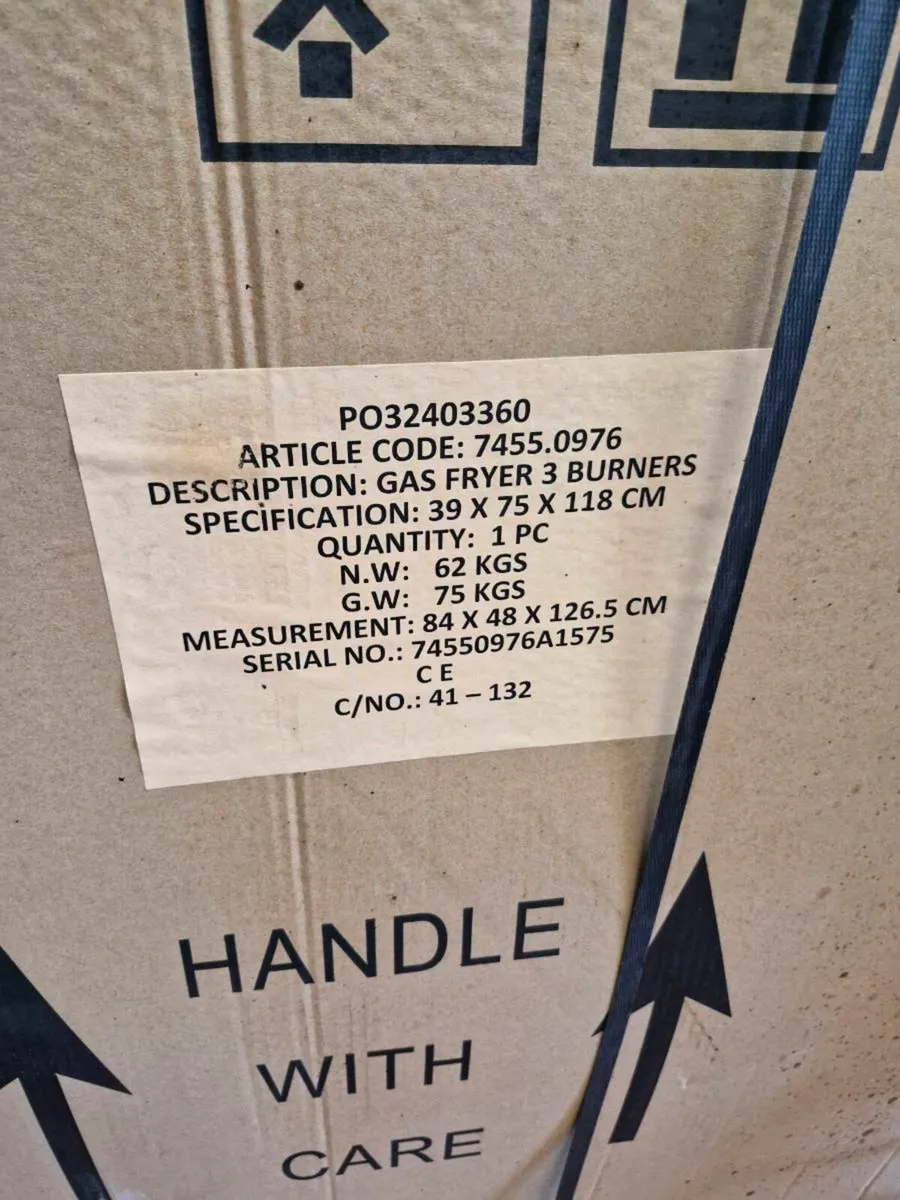 Brand New Combisteel 3 Burner Gas Fryer - lpg - Image 3
