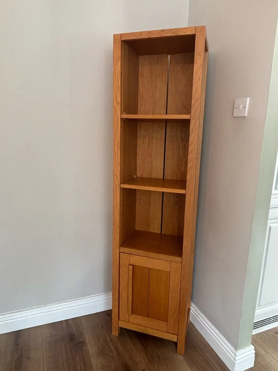 Oak storage tall boy - Image 1