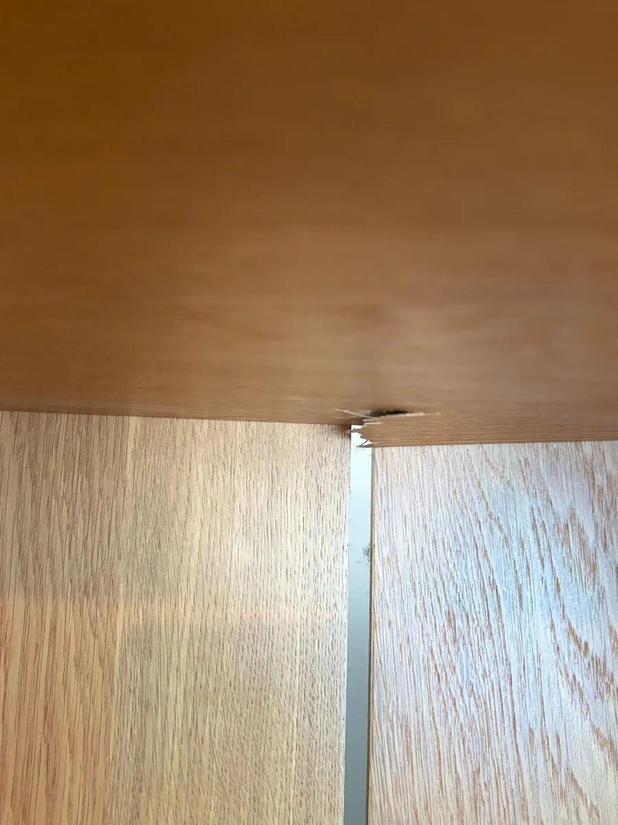 Oak storage tall boy - Image 3