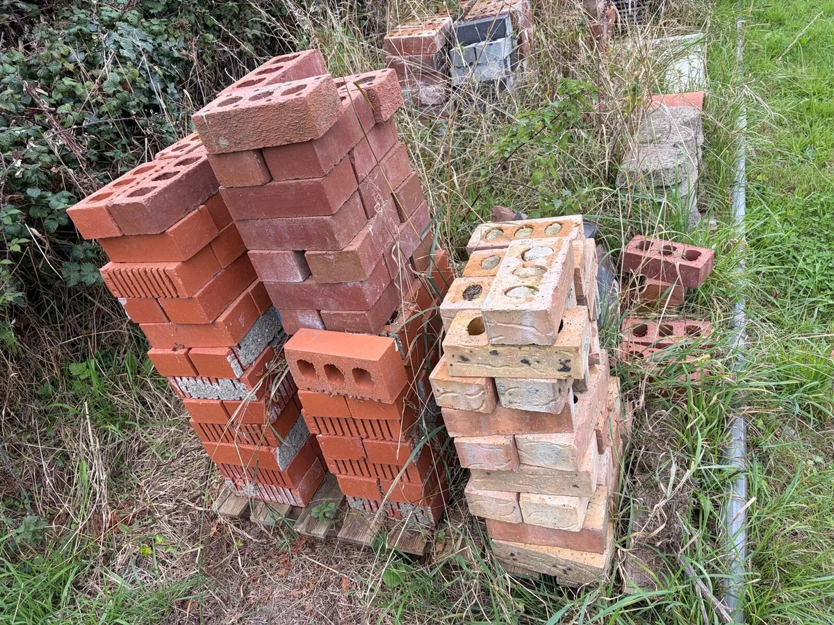 mix of new and used red bricks - Image 2