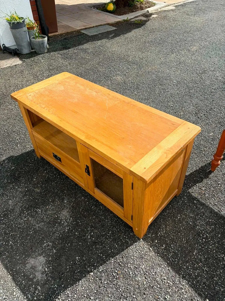 tv unit oak - Image 1