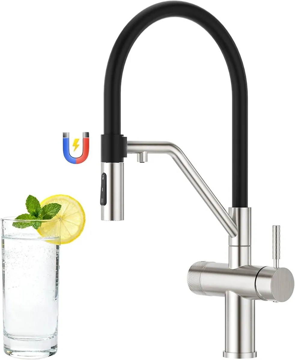 3 Way Kitchen Sink Tap with Pull Down - Image 1