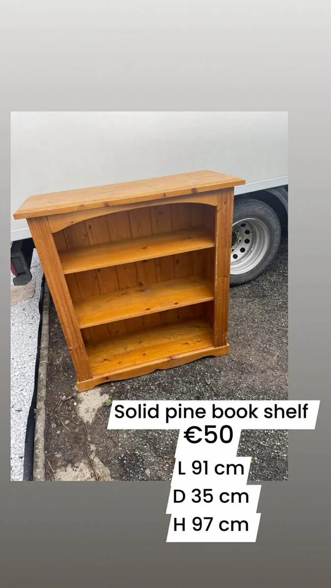 2 wooden book shelfs for sale - Image 3