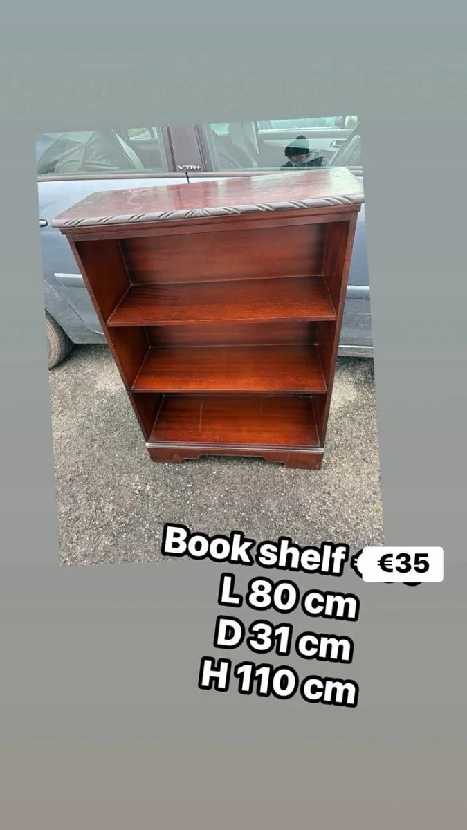 2 wooden book shelfs for sale - Image 2