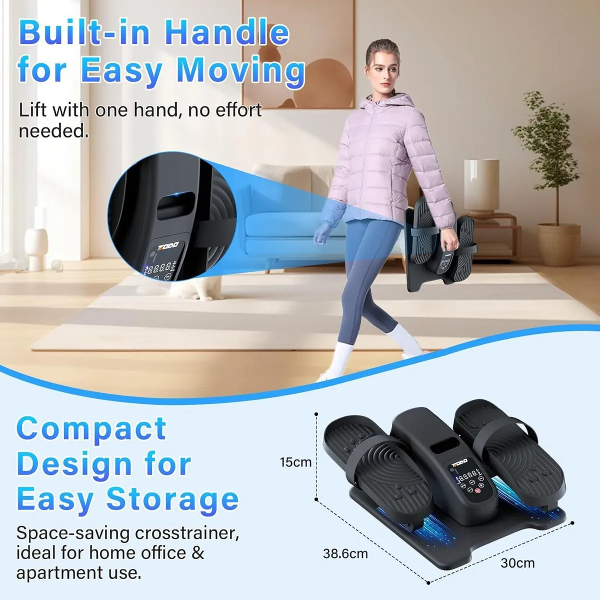 Mini Under Desk Elliptical Machine Pedal Exerciser - Image 4
