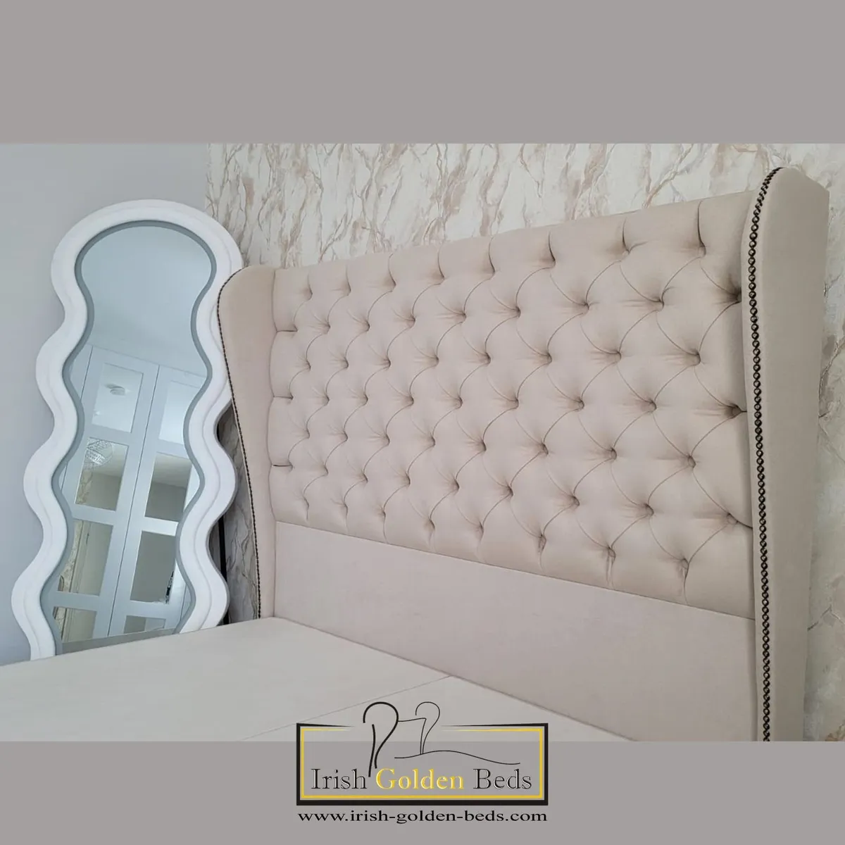bed frame and headboard, free delivery - Image 1