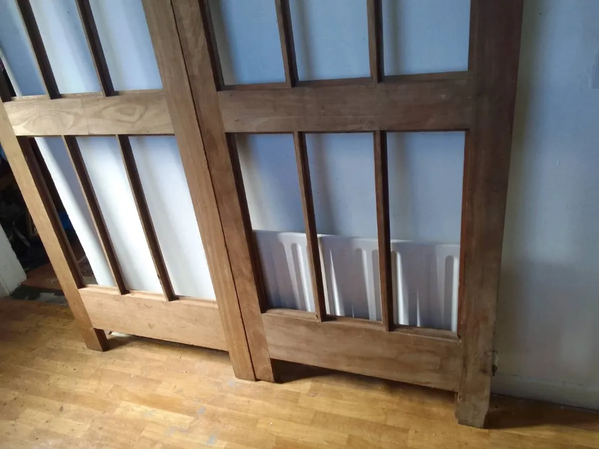Solid teak doors 7ft - Image 3