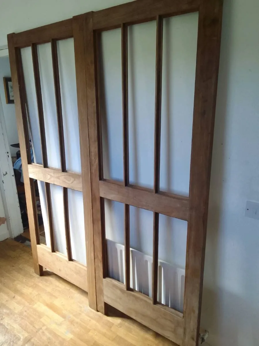 Solid teak doors 7ft - Image 1