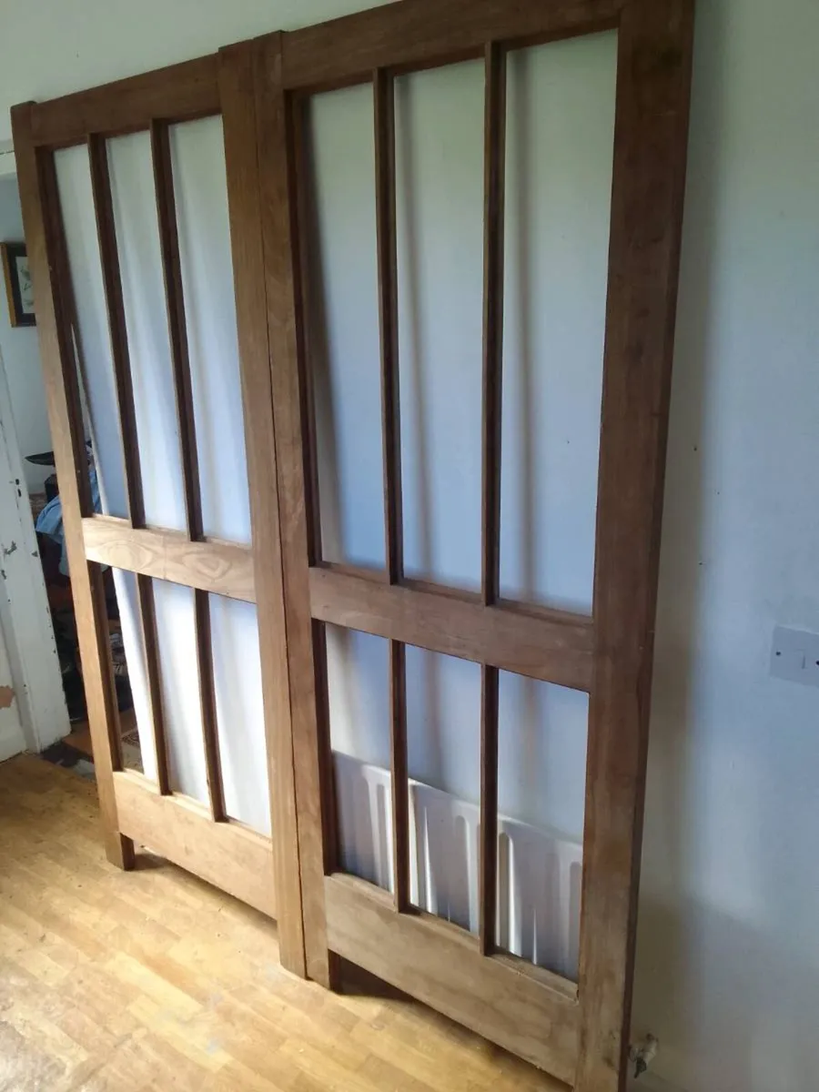 Solid teak doors 7ft - Image 2