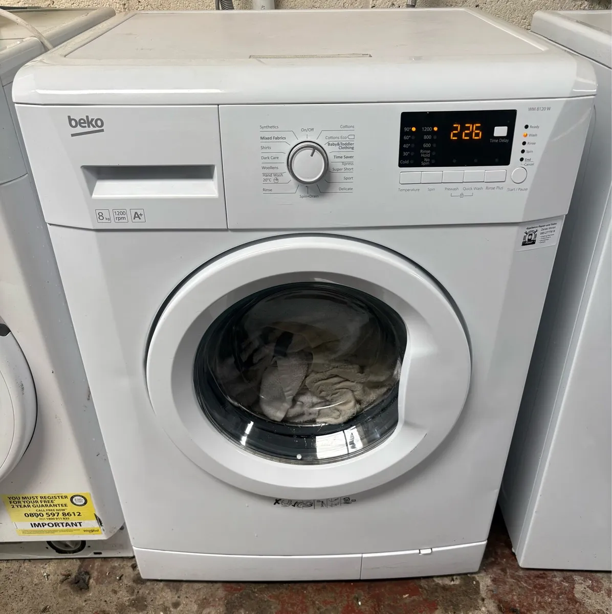 Beko Washing Machine - 8kg Drum