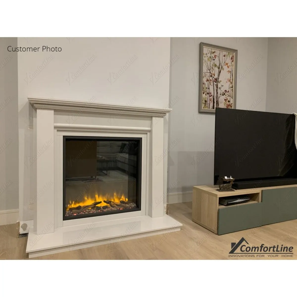 Cologne 54'' Marble Fire-surround - Image 3