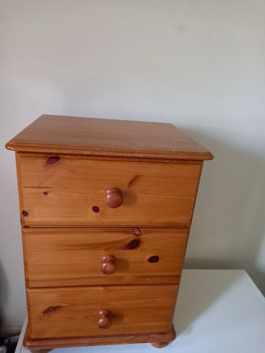 Pine bedside locker