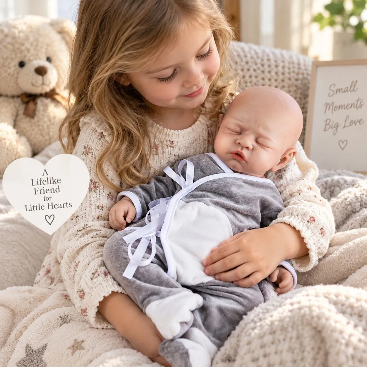 Full Body Silicone Reborn Baby Boy Doll 4kg Weight - Image 2